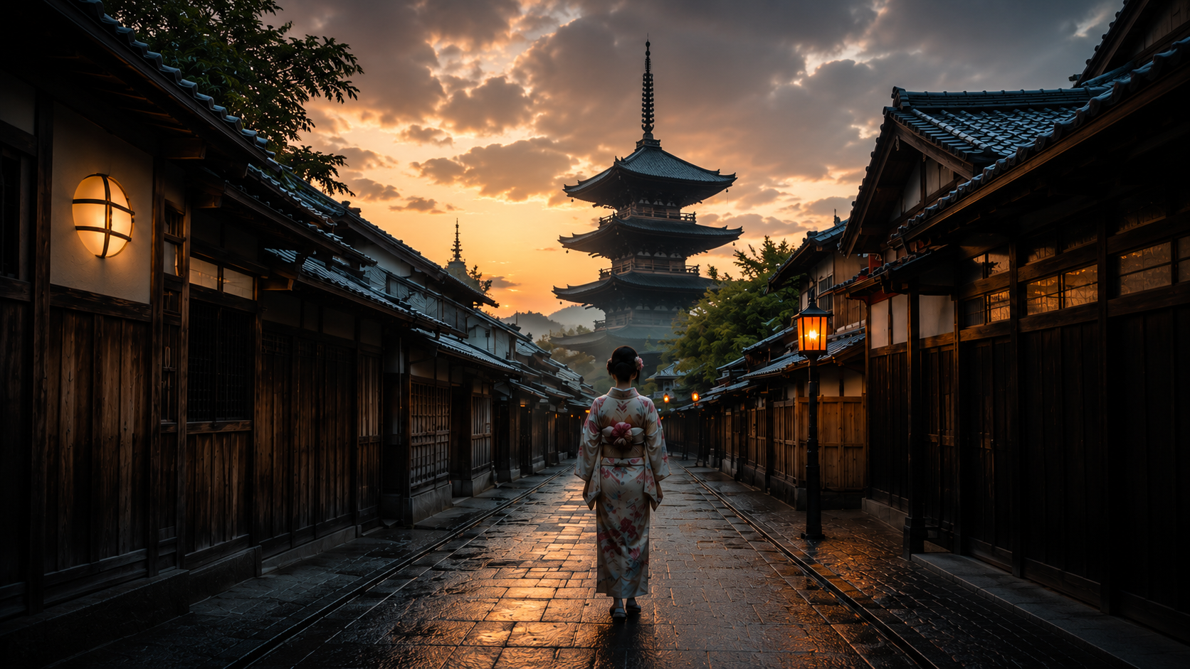 PRO400 Kyoto Morning pagoda